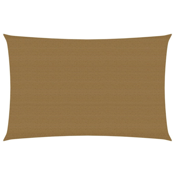 Toldo de vela HDPE gris taupe 160 g/m² 3x5 m
