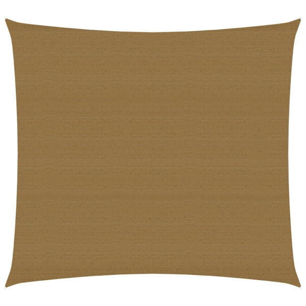 Toldo de vela HDPE gris taupe 160 g/m² 4x4 m