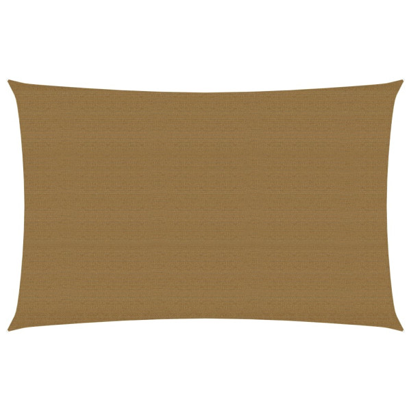 Toldo de vela HDPE gris taupe 160 g/m² 5x7 m