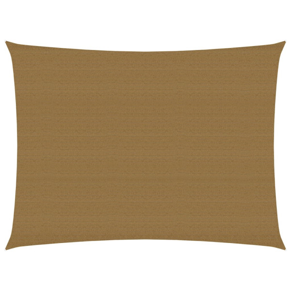 Toldo de vela HDPE gris taupe 160 g/m² 6x7 m