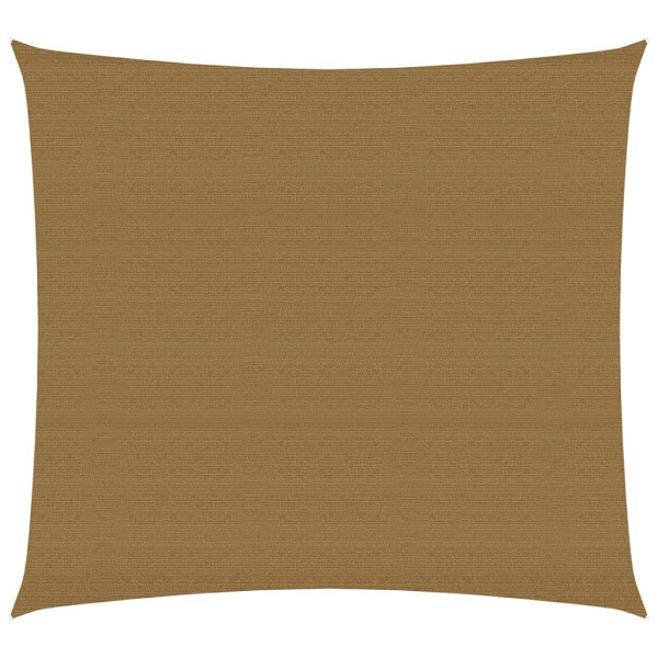 Toldo de vela HDPE gris taupe 160 g/m² 7x7 m