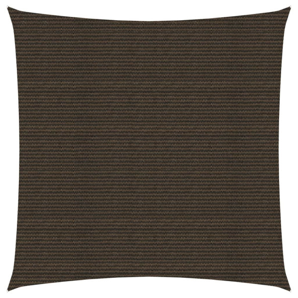 Toldo de vela HDPE marrón 160 g/m² 2.5x2.5 m