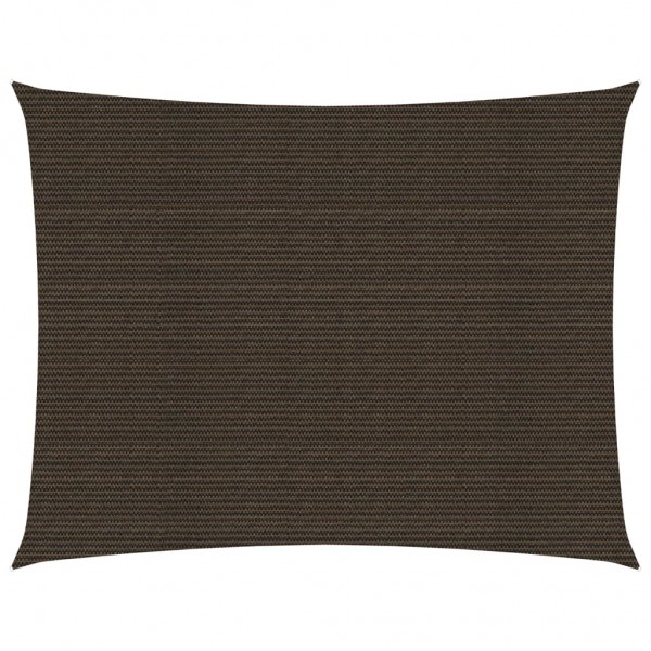 Toldo de vela HDPE marrón 160 g/m² 2.5x4 m