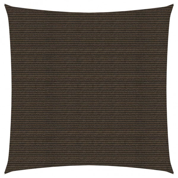 Toldo de vela HDPE marrón 160 g/m² 2x2 m