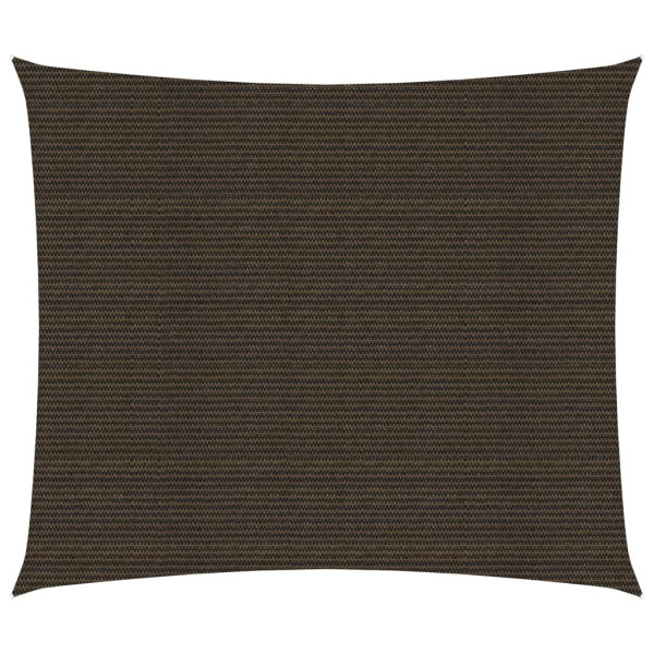 Toldo de vela HDPE marrón 160 g/m² 2x2.5 m