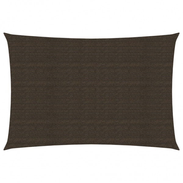 Toldo de vela HDPE marrón 160 g/m² 2x4 m