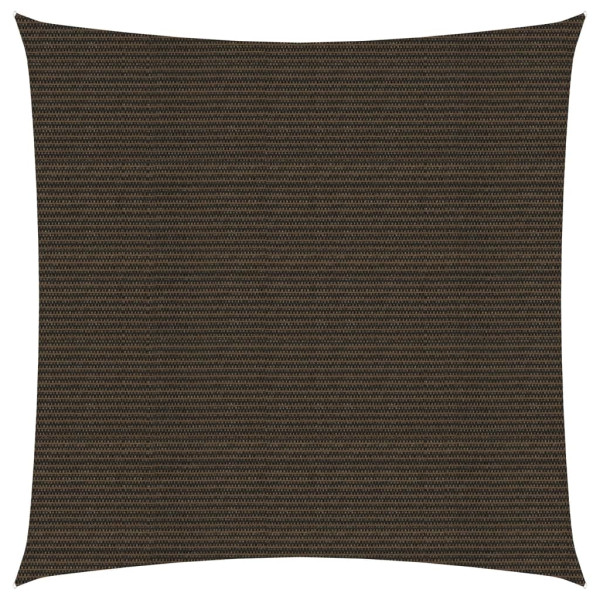 Toldo de vela HDPE marrón 160 g/m² 3x3 m