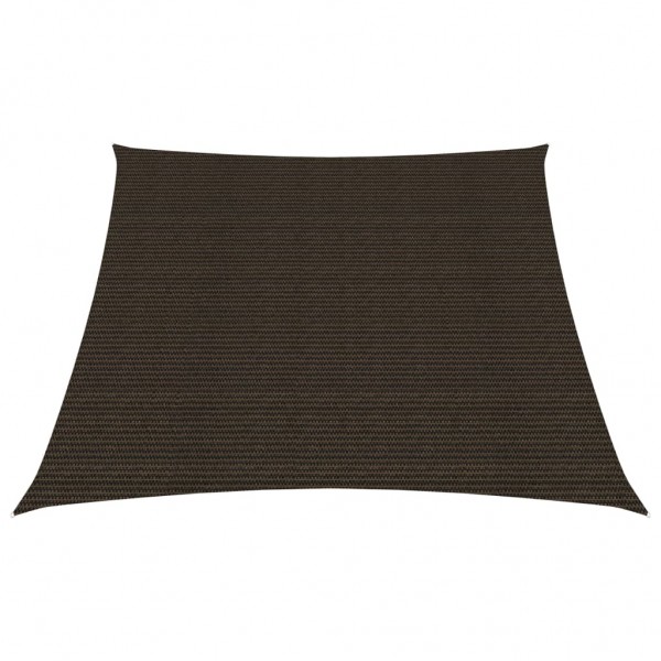 Toldo de vela HDPE marrón 160 g/m² 4/5x3 m