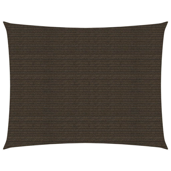 Toldo de vela HDPE marrón 160 g/m² 4x5 m