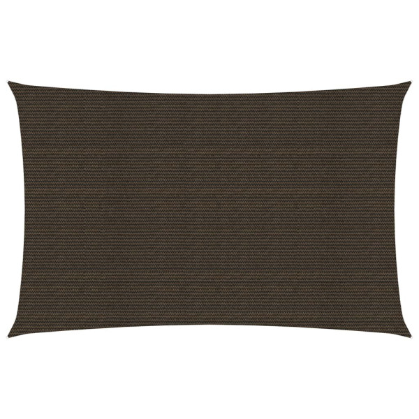 Toldo de vela HDPE marrón 160 g/m² 4x7 m