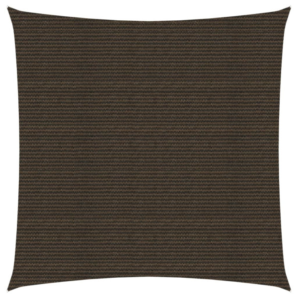 Toldo de vela HDPE marrón 160 g/m² 5x5 m