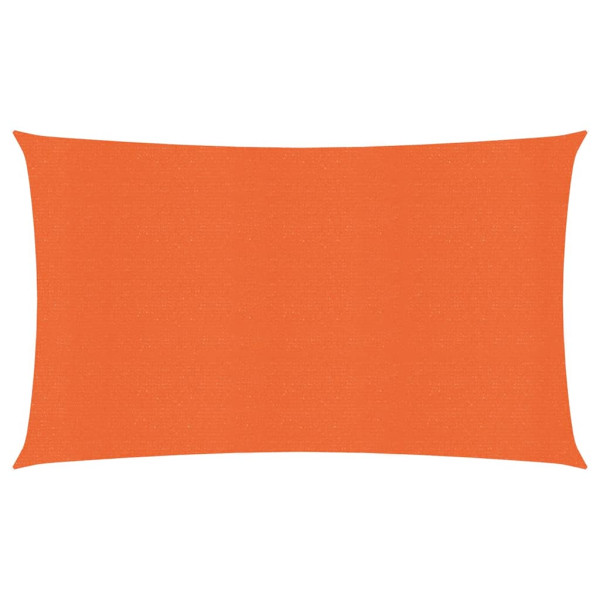 Toldo de vela HDPE naranja 160 g/m² 2.5x5 m
