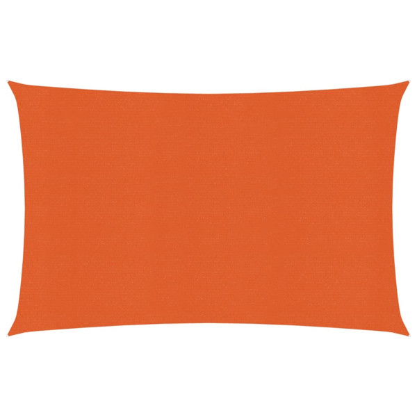 Toldo de vela HDPE naranja 160 g/m² 2x3.5 m