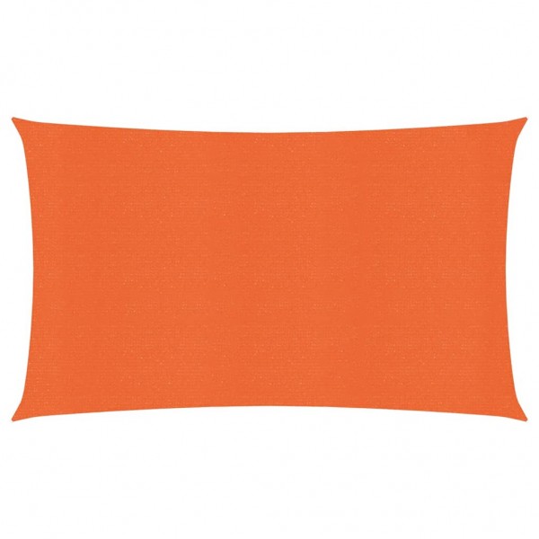 Toldo de vela HDPE naranja 160 g/m² 2x5 m