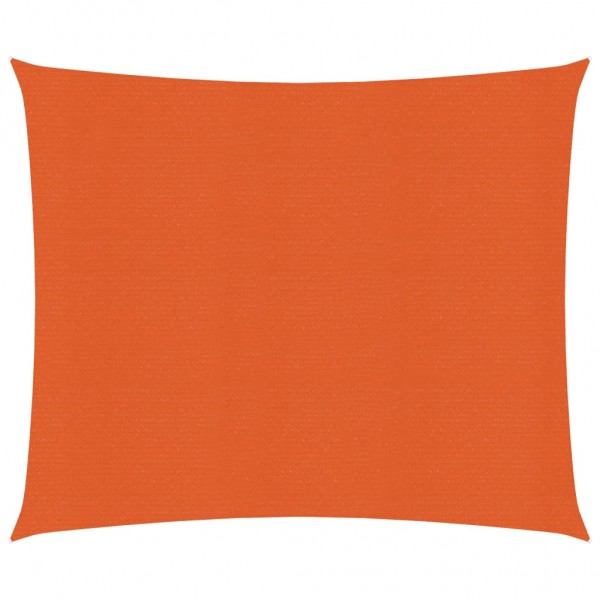 Toldo de vela HDPE naranja 160 g/m² 3.6x3.6 m