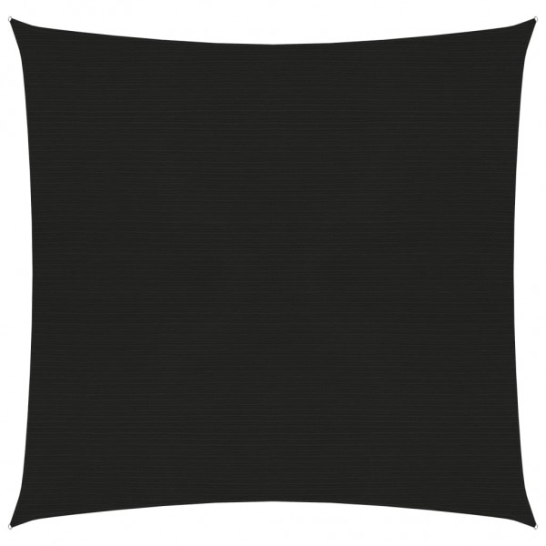 Toldo de vela HDPE negro 160 g/m² 2x2 m