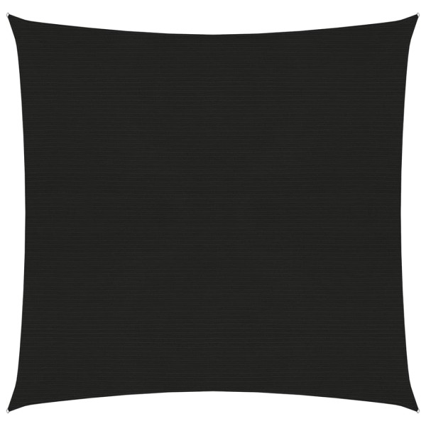 Toldo de vela HDPE negro 160 g/m² 4x4 m