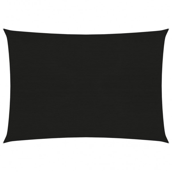Toldo de vela HDPE negro160 g/m² 2.5x3.5 m