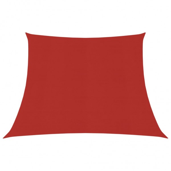 Toldo de vela HDPE rojo 160 g/m² 3/4x3 m