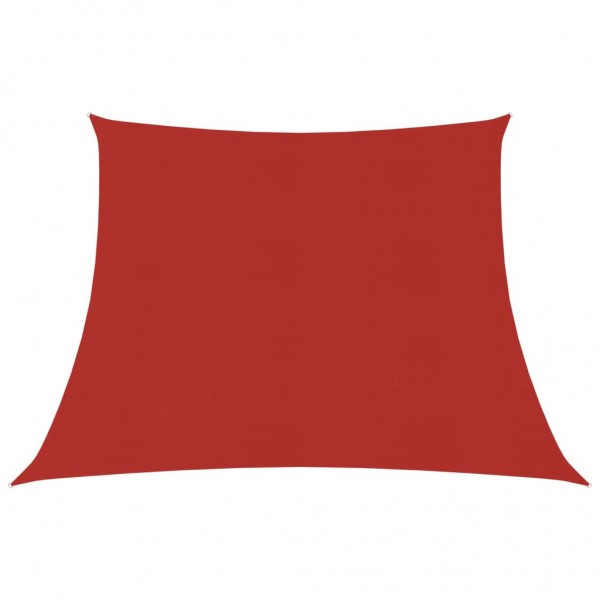 Toldo de vela HDPE rojo 160 g/m² 4/5x3 m