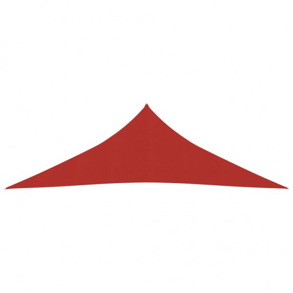 Toldo de vela HDPE rojo 160 g/m² 4x4x5.8 m