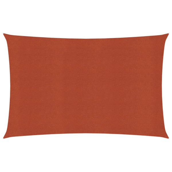 Toldo de vela HDPE terracota 160 g/m² 2x3.5 m