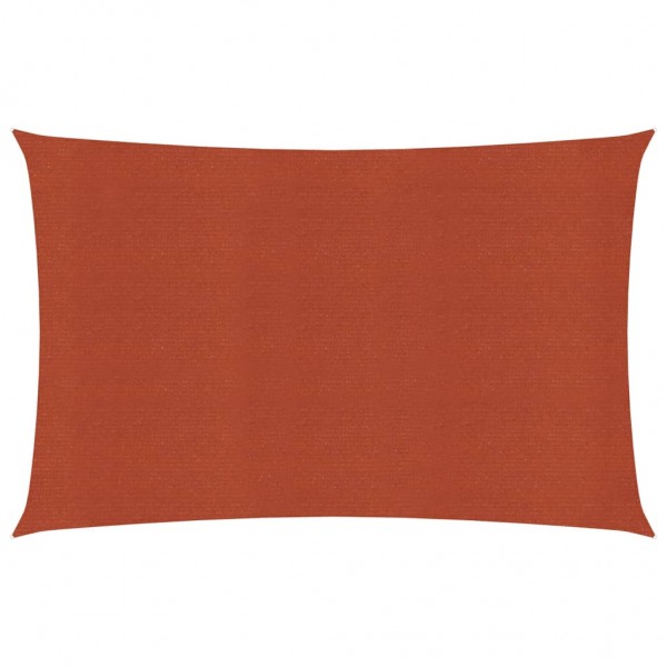 Toldo de vela HDPE terracota 160 g/m² 2x4.5 m