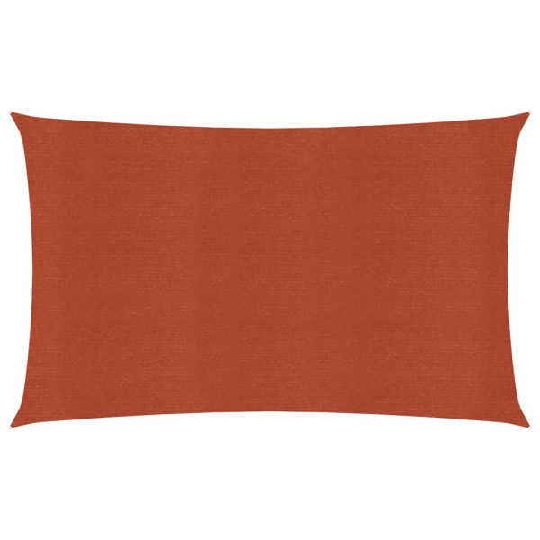 Toldo de vela HDPE terracota 160 g/m² 2x5 m