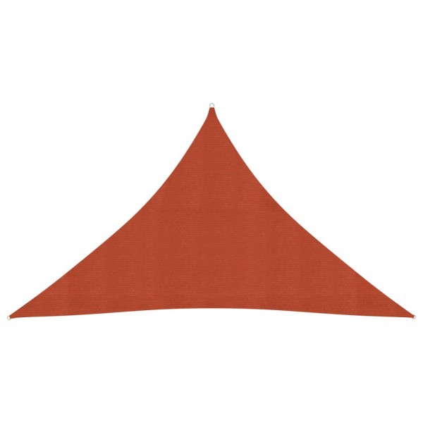 Toldo de vela HDPE terracota 160 g/m² 3.5x3.5x4.9 m