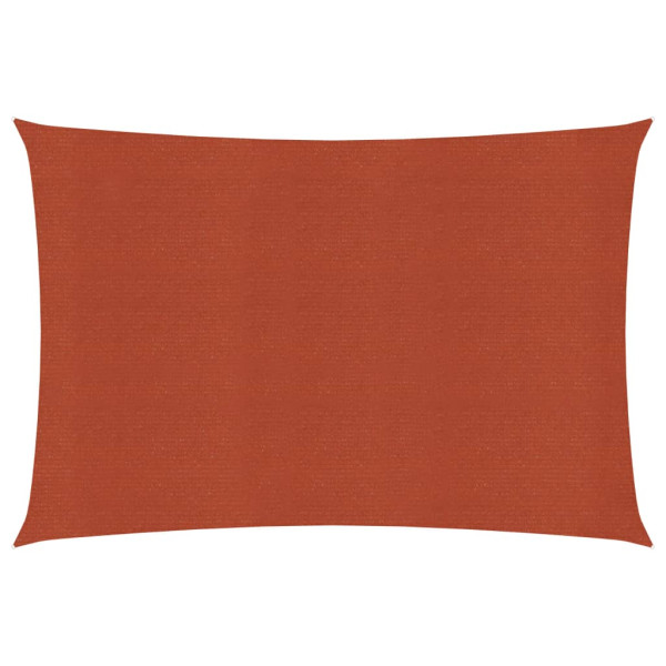 Toldo de vela HDPE terracota 160 g/m² 5x7 m