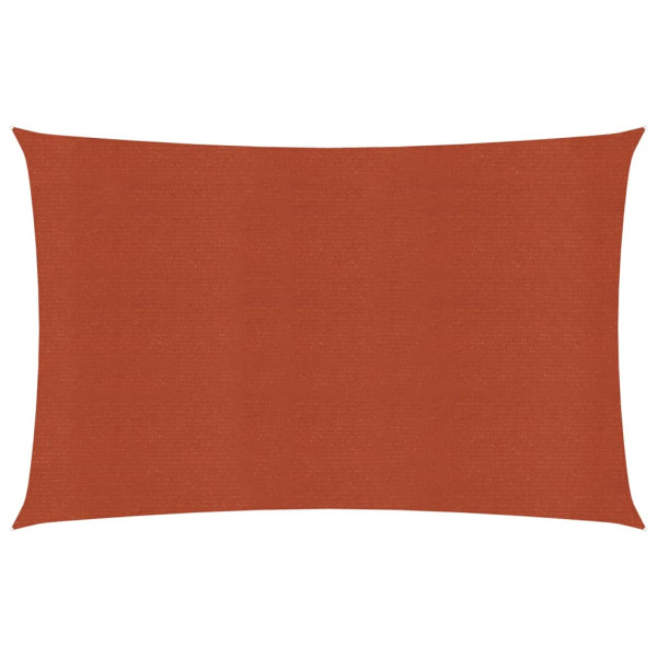 Toldo de vela HDPE terracota 160 g/m² 6x7 m
