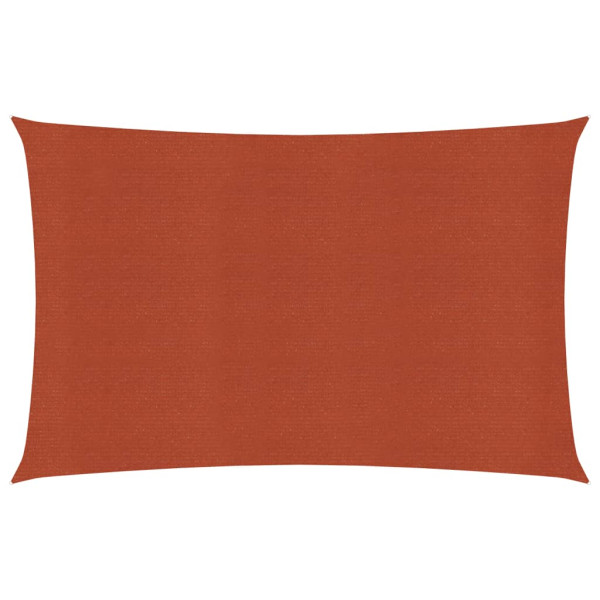 Toldo de vela HDPE terracota 160 g/m² 6x8 m