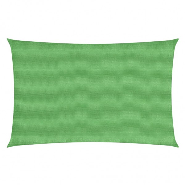 Toldo de vela HDPE verde claro 160 g/m² 2x5 m