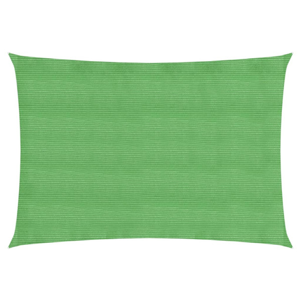 Toldo de vela HDPE verde claro 160 g/m² 4x6 m