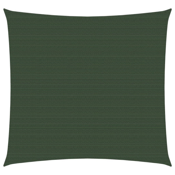 Toldo de vela HDPE verde oscuro 160 g/m² 2.5x2.5 m