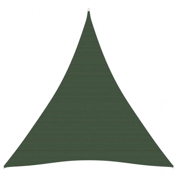 Toldo de vela HDPE verde oscuro 160 g/m² 4x5x5 m