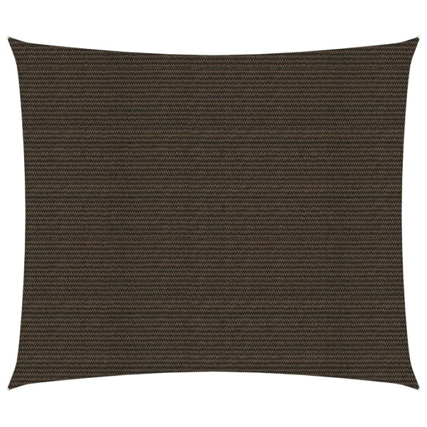 Toldo de vela marrón HDPE 160 g/m² 2.5x3 m