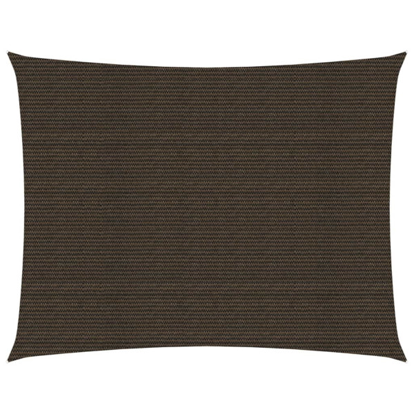 Toldo de vela marrón HDPE 160 g/m² 2.5x4.5 m