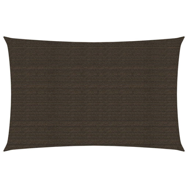 Toldo de vela marrón HDPE 160 g/m² 6x8 m