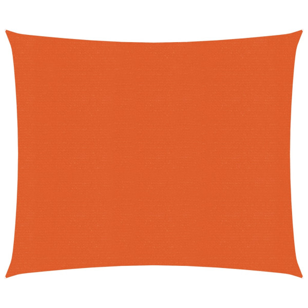 Toldo de vela naranja HDPE 160 g/m² 2.5x2.5 m