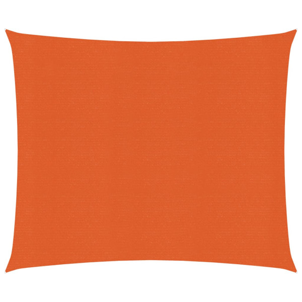 Toldo de vela naranja HDPE 160 g/m² 2.5x3 m