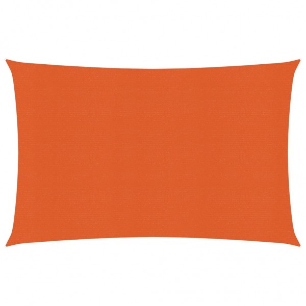 Toldo de vela naranja HDPE 160 g/m² 3.5x4.5 m