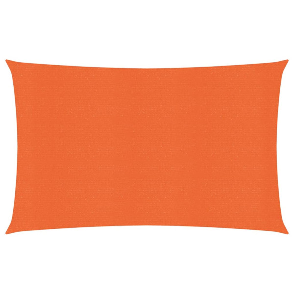 Toldo de vela naranja HDPE 160 g/m² 3.5x5 m
