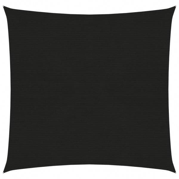 Toldo de vela negro HDPE 160 g/m² 2.5x2.5 m