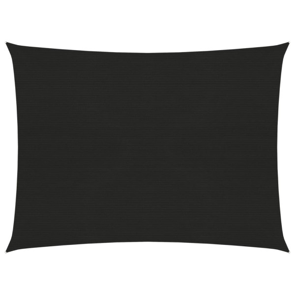 Toldo de vela negro HDPE 160 g/m² 2x2.5 m