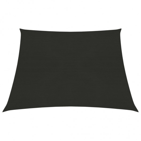 Toldo de vela negro HDPE 160 g/m² 3/4x3 m