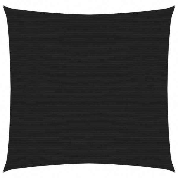 Toldo de vela negro HDPE 160 g/m² 3x3 m