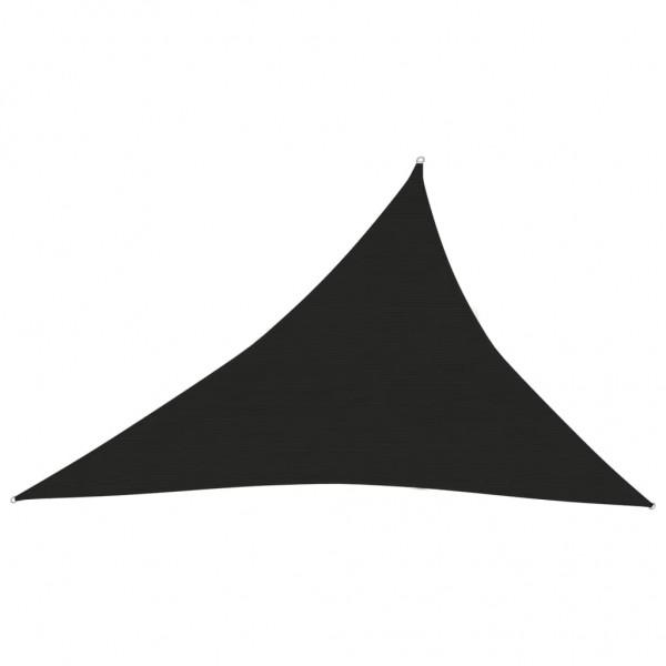 Toldo de vela negro HDPE 160 g/m² 4x5x6.8 m