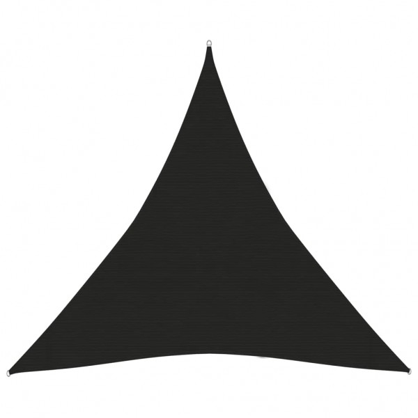 Toldo de vela negro HDPE 160 g/m² 5x5x5 m