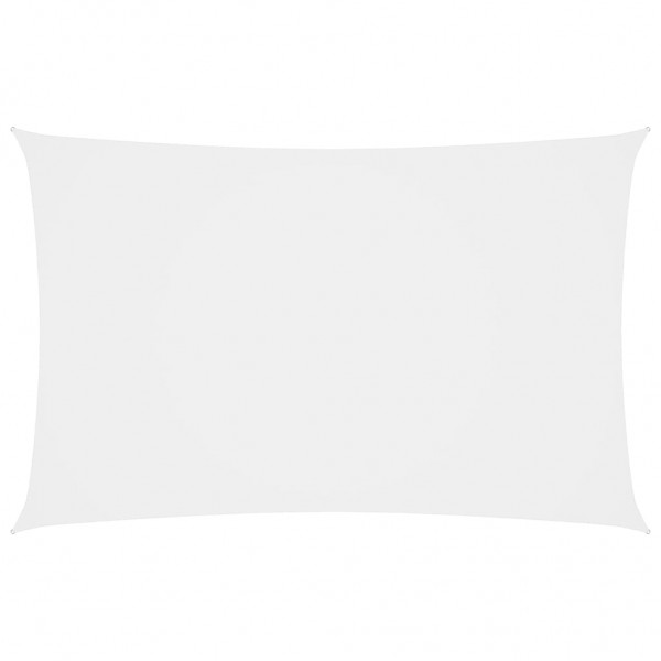 Toldo de vela rectangular de tela oxford blanco 2.5x5 m